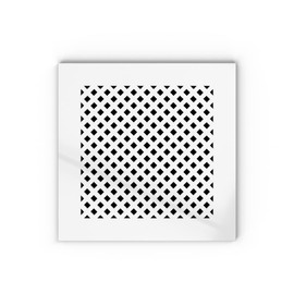 SABA Home Decor Air Vent Cover Grille - Acrylic Plexiglass Return and Register White Finish Decorative Covers for Walls & Ceilings NOT for Floors, Giovanna (10"x10" Duct (12"x12" Overall) Silicone)