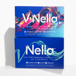 FITBIOMICS FITBIOMICS V?Nella Lactic Acid Metabolizing Probiotic Supplement and Nella Performance Probiotic for Microbiome Balance, Digestive Health