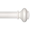 SIMEWIN White Curtain Rods for Windows 72 to 144 Inches