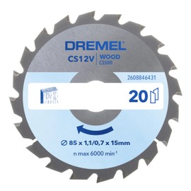 Dremel Blueprint Wood Circular Saw Blade 85 x 1.1/0.7 x 15 mm (CS500)