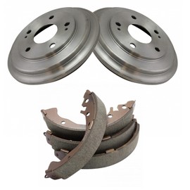 TRQ Rear Brake Drum & Shoe Kit Set for Honda Civic DX LX LX-S HF New