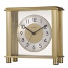 Acctim Hampden Mantel Clock Quartz Metal & Glass Floating Effect