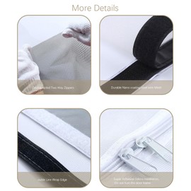 iFCOW Cat Gate Door, Scratch-Resistant Mesh Door for Cats with Zip, Prevents Puppies and Cats from Running from the Bedroom Kitchen at Home