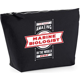 Hippowarehouse Most Amazing Marine Biologist printed make up cosmetic wash bag 18x19x9cm