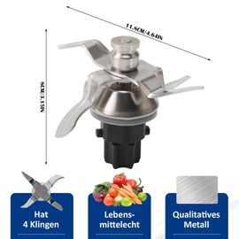 Blade for Thermomix TM31, TM31 Replacement Blade with Sealing Ring, Replacement Blade Stainless Steel Replacement Parts Compatible with Thermomix TM31