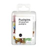Bi-Office PI0523Â Bi-Office Push Pins with Round Heads