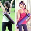 Black Adjustable Yoga Mat Strap for Sport and Shoulder, Elastic