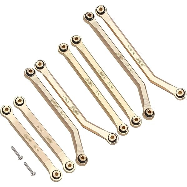 INJORA Brass High Clearance Front 4 Links Set 37g Heavy