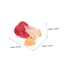 OHPHCALL Mushroom Acetate Shark Clip Unique Claw Hair Clips for Women Fashion Hair Barrettes for Ponytails Updos
