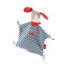 Sigikid Comforter Dog (White with Dark Blue Stripes)