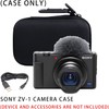 WAIYUJP Storage Case Compatible Sony ZV-1F/ZV-1/ZV-1G/ZV-1GWC Camera Case, Black, Asian