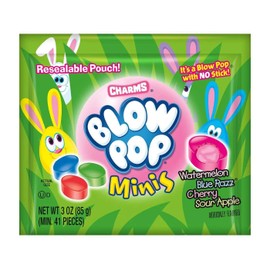 Charms Blow Pop Minis Limited Edition Easter, 3 Ounce Resealable Pouch - 12 Count Display Box