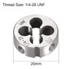 sourcing map 1/4-28 UNF Round Die, Machine Thread Right Hand