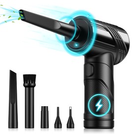 Compressed Air Duster, 130000RPM Electric Air Duster Replaces Compressed Air Cans, 3 Speed, Cordless Air Blower for Cleaning Camera Computer Household Pet Hair