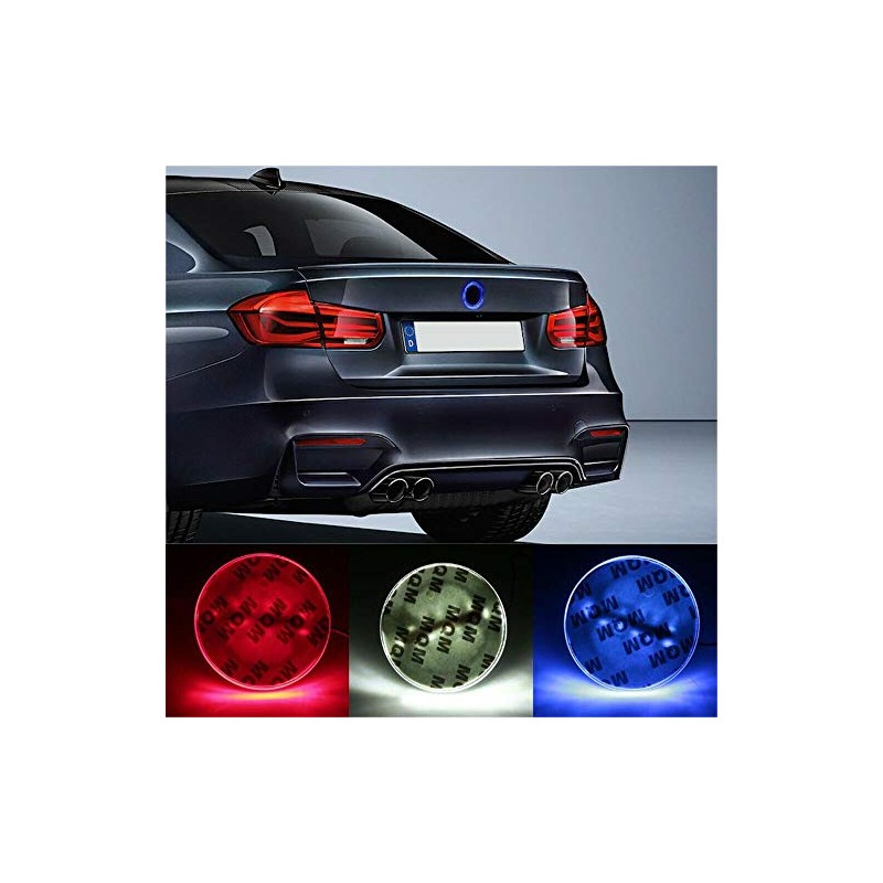 Riloer Car Light Badge Sticker, 82mm LED Badge Emblem Lamp