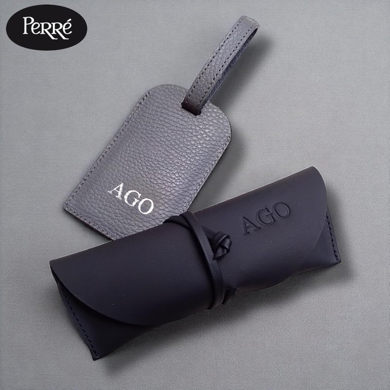PERRÉ Tag Identificador de Equipaje en Cuero (Personalizado)