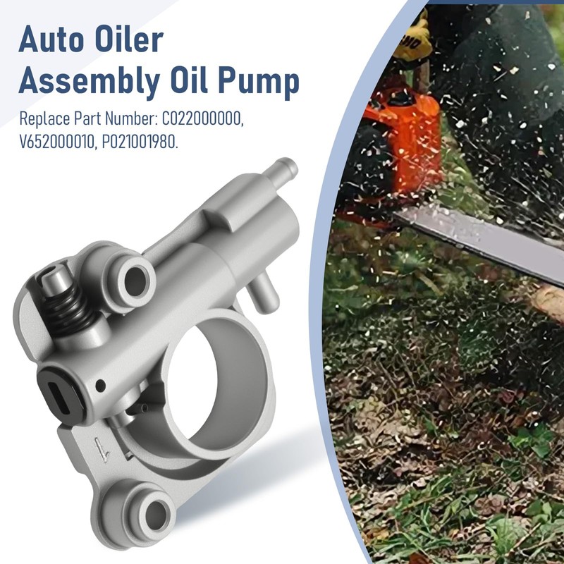 Zreneyfex C022000000 Auto Oiler Assembly Oil Pump, Replacement for Echo