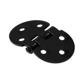 Gedotec® Screw-On Fitting Vario Band Hinged Flap for Wooden Furniture Hinge Flap Black Matt Steel Opening Angle 270 ° SCREW