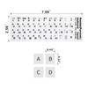 Lucocia 2PCS Universal Russian Keyboard Stickers, Keyboard Replacement Letters for