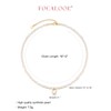 FOCALOOK Pearl Necklace Women's Birthstone Baroque Pearl Necklaces Choker Beads