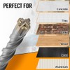 flintronic SDS-Plus Drill Bit Set, Dia 8mm 160mm Lenth Cross