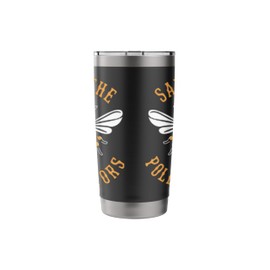 Bee Pollinator Garden Wildlife Flowers Bee Stainless Steel Insulated Tumbler