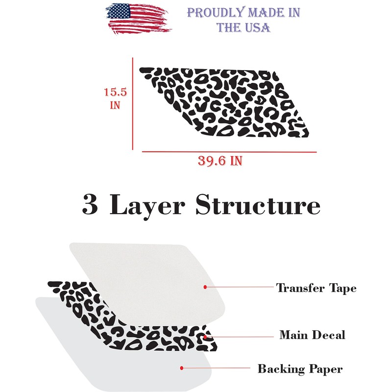 Compatible with Chevy Traverse 2018-2023 | Precut Leopard Cheetah Print