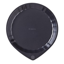 Pyrex Magic Metal Flan Pan Non Stick Coating Easy Grip 30cm Black (Pack of 2)