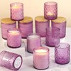 DARJEN 12 Pack Purple Candle Jars for Making Candles- 3