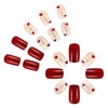 Valentine's Day Press on Nails Medium Square Fake Nails with