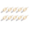 10PCS C35 LED Gold Filament Bulb 2700K 4W E14 Base