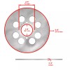 Caltric Front Rear Brake Disc Rotor w/ Pads for Yamaha