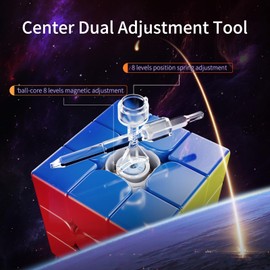 Moyu WRM V10 Speed Cube, 3x3 Magnetic Magic Cube, Moyu v10 Puzzle Cube Suitable for Competition Training and Birthday Gifts (UV Version)