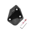 Midimttop Motorcycle Kickstand Plate Pad Extender Foot Side Stand Extension