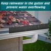 Daisypower Gutter Valley Splash Guards,4 Pcs Foldable Rainwater Roof Rain