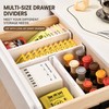 Adjustable Drawer Divider with Locking Clips for Dresser, Closet &