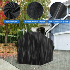 tonhui Outdoor Kids Playhouse Cover, 43" L x 47" W x 55" H Waterproof Cover for Backyard Wooden Playhouse, Heavy Duty Oxford Fabric All-Weather Protection with Zipper