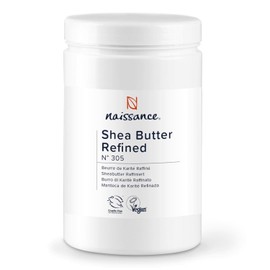 Naissance Shea Butter Refined (No. 305) 1 kg - Pure, Natural - for DIY Beauty Recipes, Body, Face, Hair, Skin, Cosmetics, Lip Care