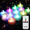 Topstone Color Changing Led Tealight Candles with Remote Control and