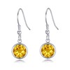 Philip Jones November Birthstone Drop Earrings Created with Topaz Zircondia®