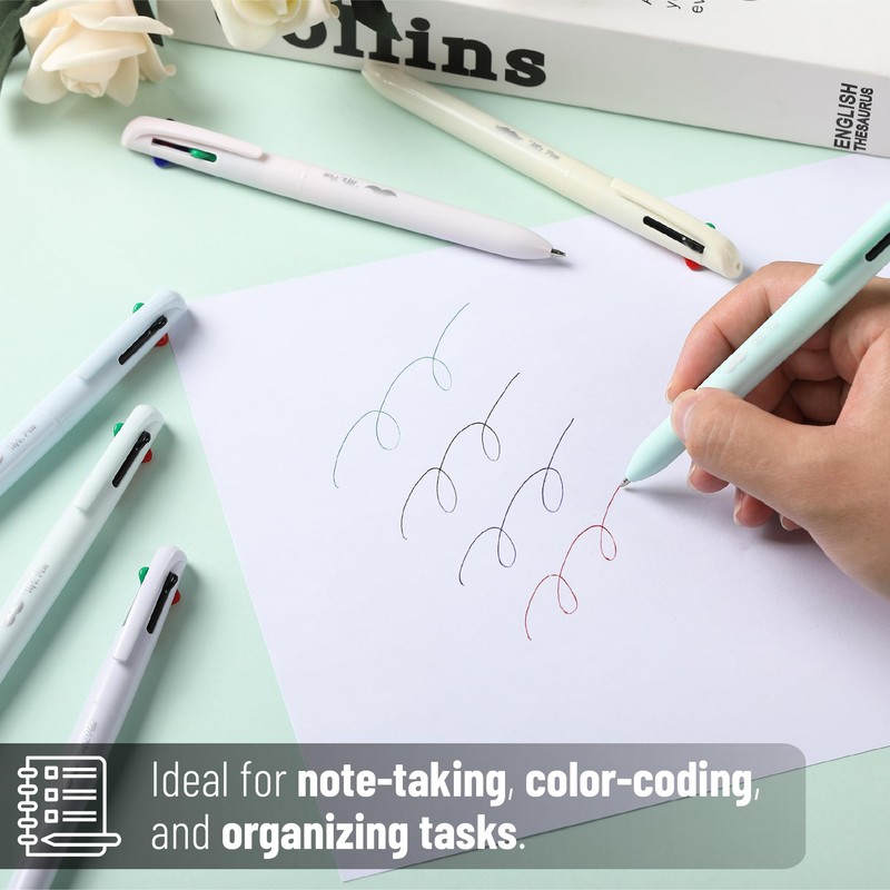 Mr. Pen- Ballpoint Multicolor Pen in One, 4-in-1, 6 Pack,
