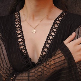 Frodete Zodiac Necklace for Women 12 Constellation Pendant Necklaces Silver Zodiac Sign Necklace for Men