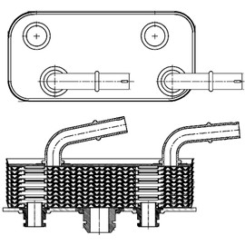 Behr Hella Service 8MO 376 790-791 Automatic Transmission Oil Cooler