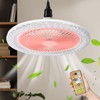 Enclosed Ceiling Fan with Light and Remote Adjustable Timing Mini