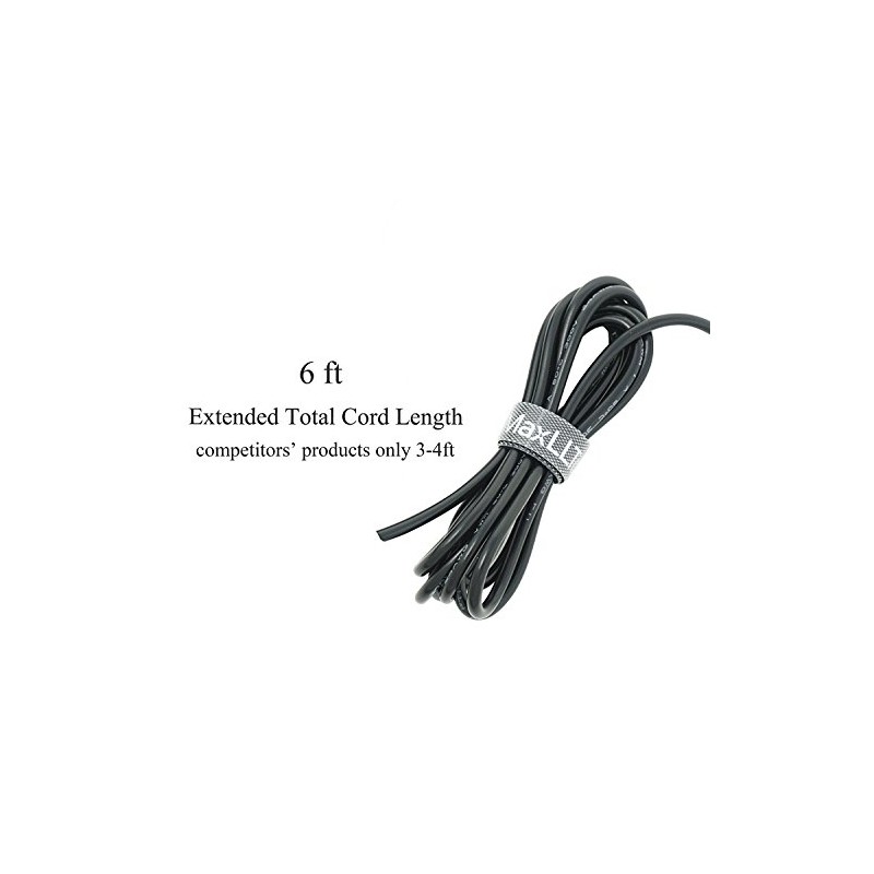 MaxLLTo 6Ft Extra Long Replacement 12V 2A AC/DC Wall Power