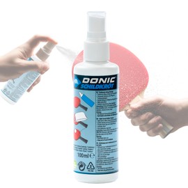 Donic-Schildkröt Espuma Limpiadora para Raquetas de Tenis de Mesa, 100 ml en una Bomba Pulverizadora, para Renovación de las Almohadillas de las Raquetas