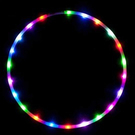 POHOVE LED Hula Hoops, Color Changing Hula Hoops, Multiple Light Up Hula Hoops for Adults and Kids, Multicolor Dancing Hoop Loose Weight Bodybuilding Fitness Hula Hoops(90cm/35.43inch)