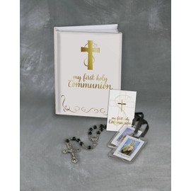 Creative Brands Faithworks-Abundant Grace First Communion Gift Set, 5-Piece, Boy