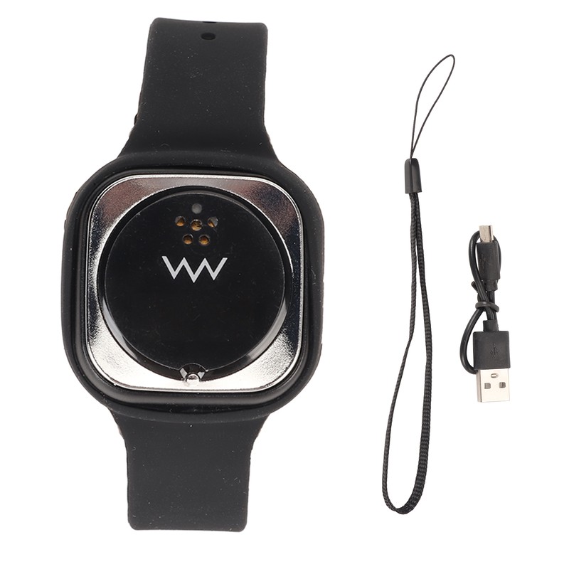 Ultrasonic Repellent Bracelet Watch with Clock Function Rechargeable Waterproof Repellent