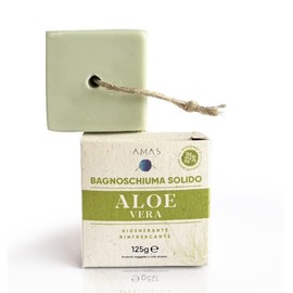 Eco Beauty Geschenkbox, natürlich, AMAS 1 festes Duschbad+1 festes Shampoo + 1 Hand-/Gesichtsseife - plastikfrei, vegan